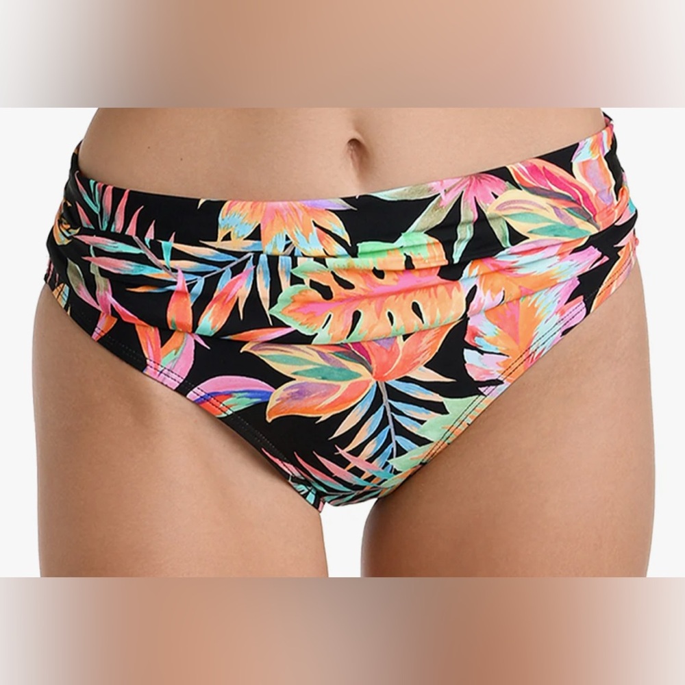 La Blanca Best Escape Shirred Band Hipster Bikini Bottom